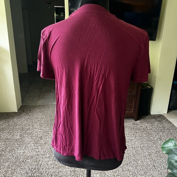 Mossimo Supply Co. Pink Fitted Short Sleeve T-Shirt - Picture 3 of 6